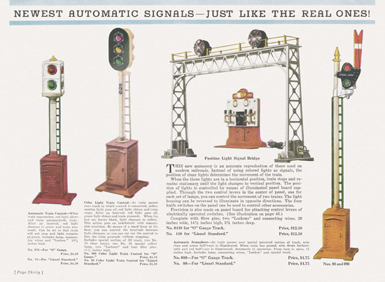 Lionel catalog 1932