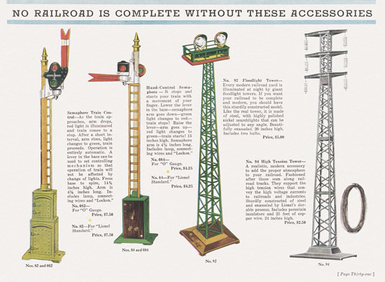 Lionel catalog 1932