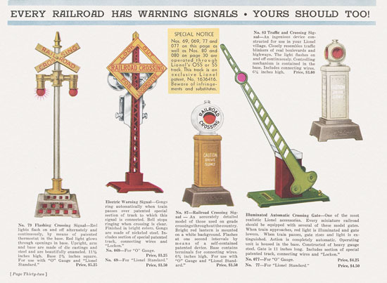 Lionel catalog 1932