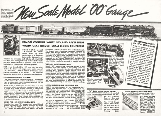 Seite 4 Lionel Katalog 1938, Lionel catalog 1938