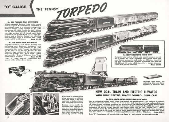 Seite 10 Lionel Katalog 1938, Lionel catalog 1938