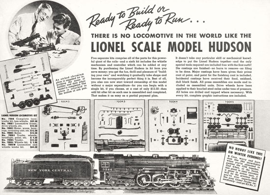 Seite 16 Lionel Katalog 1938, Lionel catalog 1938