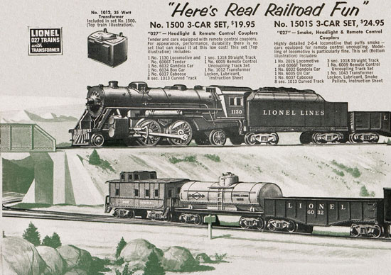 Lionel Consumer Pocket-Catalog 1953