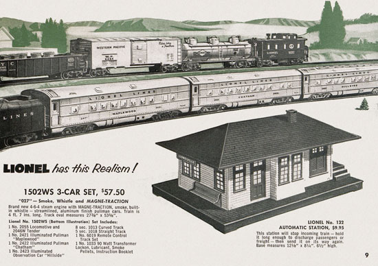 Lionel Consumer Pocket-Catalog 1953