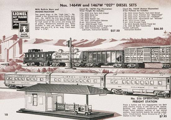 Lionel Consumer Pocket-Catalog 1953