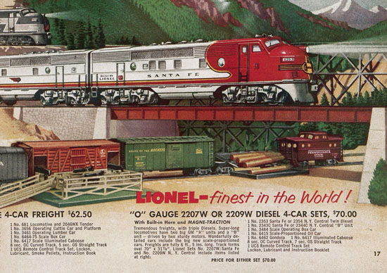 Lionel Consumer Pocket-Catalog 1953