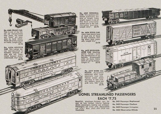 Lionel Consumer Pocket-Catalog 1953