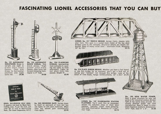 Lionel Consumer Pocket-Catalog 1953