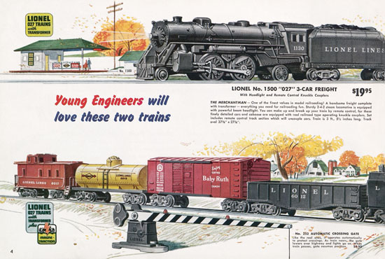 Seite 4 Lionel Katalog 1954,Lionel Katalog 1954, Lionel Modelleisenbahn Spur 0, Lionel trains, Lionel 0 Gauge, Lionel catalog, Lionel catalogue, Lionel railways