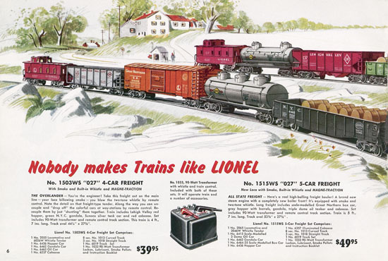 Seite 6 Lionel Katalog 1954,Lionel Katalog 1954, Lionel Modelleisenbahn Spur 0, Lionel trains, Lionel 0 Gauge, Lionel catalog, Lionel catalogue, Lionel railways