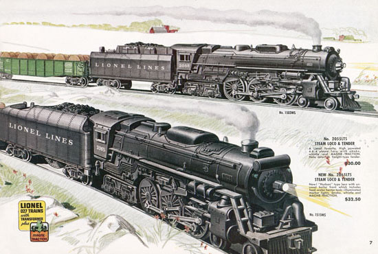 Seite 7 Lionel Katalog 1954,Lionel Katalog 1954, Lionel Modelleisenbahn Spur 0, Lionel trains, Lionel 0 Gauge, Lionel catalog, Lionel catalogue, Lionel railways