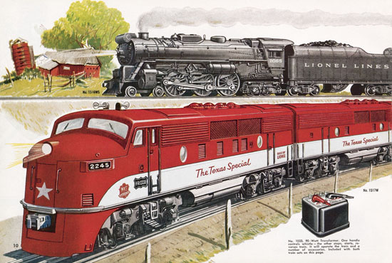 Seite 10 Lionel Katalog 1954,Lionel Katalog 1954, Lionel Modelleisenbahn Spur 0, Lionel trains, Lionel 0 Gauge, Lionel catalog, Lionel catalogue, Lionel railways