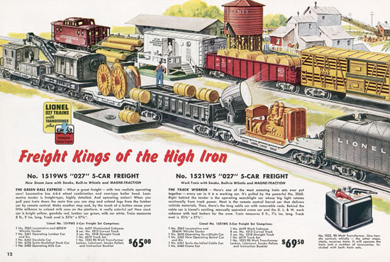 Seite 12 Lionel Katalog 1954,Lionel Katalog 1954, Lionel Modelleisenbahn Spur 0, Lionel trains, Lionel 0 Gauge, Lionel catalog, Lionel catalogue, Lionel railways