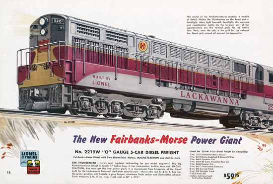 Seite 18 Lionel Katalog 1954,Lionel Katalog 1954, Lionel Modelleisenbahn Spur 0, Lionel trains, Lionel 0 Gauge, Lionel catalog, Lionel catalogue, Lionel railways