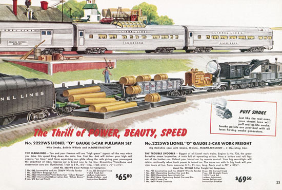 Seite 23 Lionel Katalog 1954,Lionel Katalog 1954, Lionel Modelleisenbahn Spur 0, Lionel trains, Lionel 0 Gauge, Lionel catalog, Lionel catalogue, Lionel railways
