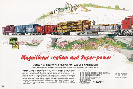 Seite 24 Lionel Katalog 1954,Lionel Katalog 1954, Lionel Modelleisenbahn Spur 0, Lionel trains, Lionel 0 Gauge, Lionel catalog, Lionel catalogue, Lionel railways