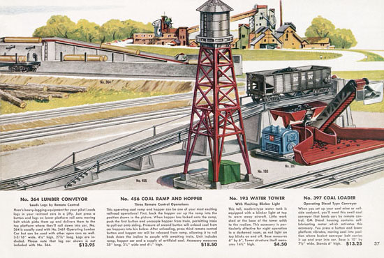 Seite 37 Lionel Katalog 1954,Lionel Katalog 1954, Lionel Modelleisenbahn Spur 0, Lionel trains, Lionel 0 Gauge, Lionel catalog, Lionel catalogue, Lionel railways