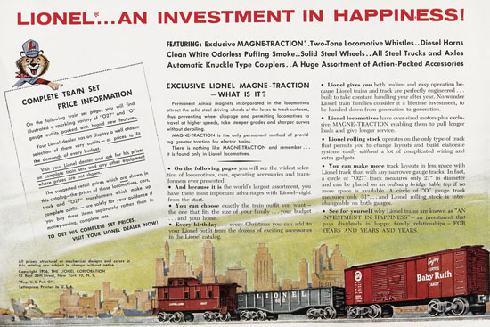 Lionel Katalog 1956