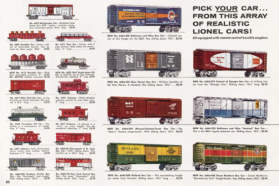 Lionel Katalog 1956