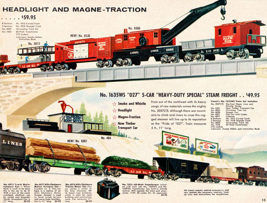 Seite 13 Lionel Katalog 1960, Lionel Modelleisenbahn Spur 0, Lionel trains, Lionel 0 Gauge, Lionel catalog, Lionel catalogue, Lionel railways