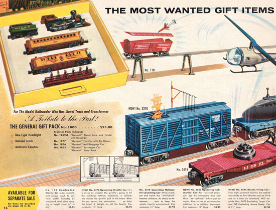 Seite 16 Lionel Katalog 1960, Lionel Modelleisenbahn Spur 0, Lionel trains, Lionel 0 Gauge, Lionel catalog, Lionel catalogue, Lionel railways