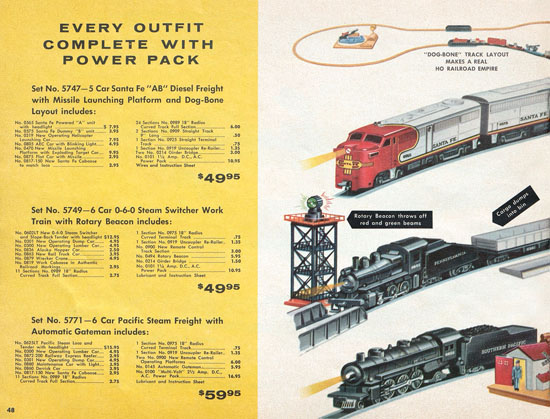 Seite 48 Lionel Katalog 1960, Lionel Modelleisenbahn Spur 0, Lionel trains, Lionel 0 Gauge, Lionel catalog, Lionel catalogue, Lionel railways