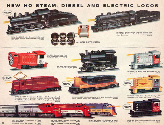 Seite 50 Lionel Katalog 1960, Lionel Modelleisenbahn Spur 0, Lionel trains, Lionel 0 Gauge, Lionel catalog, Lionel catalogue, Lionel railways