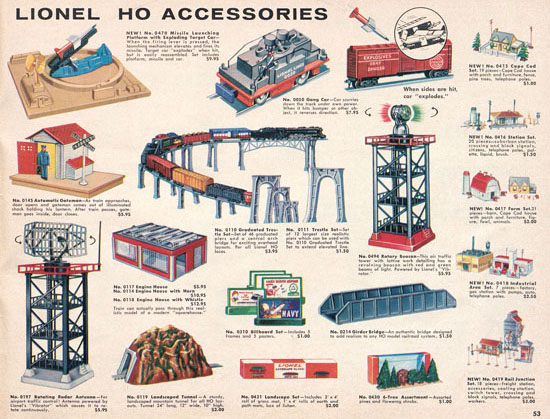 Seite 53 Lionel Katalog 1960, Lionel Modelleisenbahn Spur 0, Lionel trains, Lionel 0 Gauge, Lionel catalog, Lionel catalogue, Lionel railways
