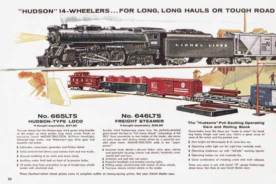 Lionel Consumer catalog 1957