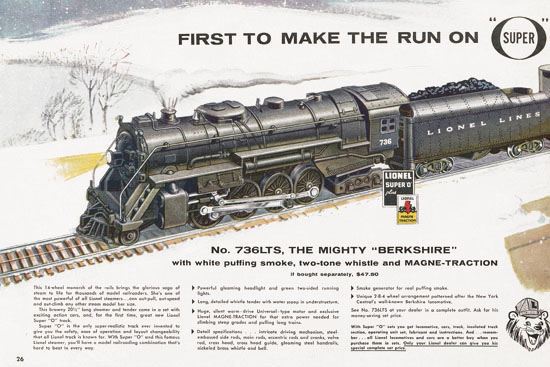 Lionel Consumer catalog 1957