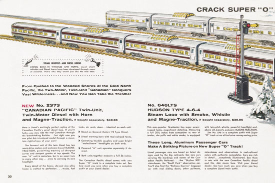 Lionel Consumer catalog 1957