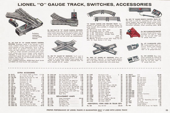 Lionel Consumer catalog 1957