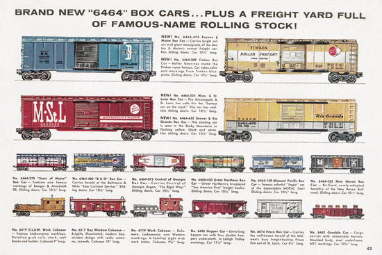 Lionel Consumer catalog 1957