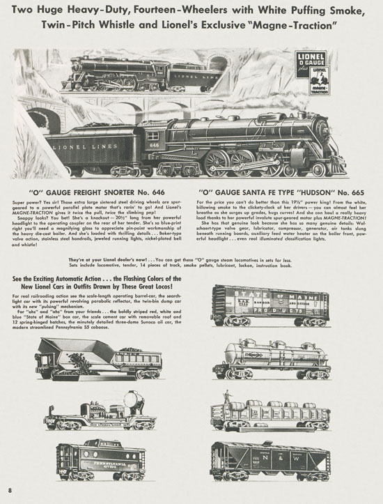 Lionel Trains brochure 1955