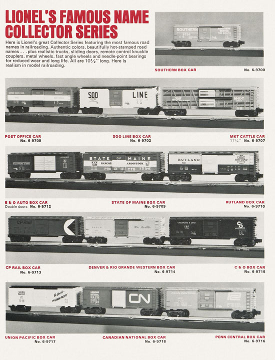 Lionel Brochure 1973