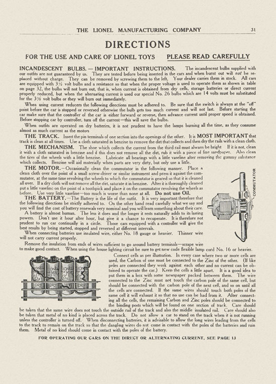 Lionel catalog 1911