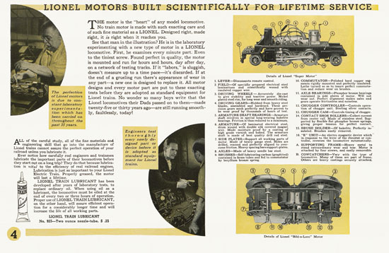 Lionel Trains catalog 1934