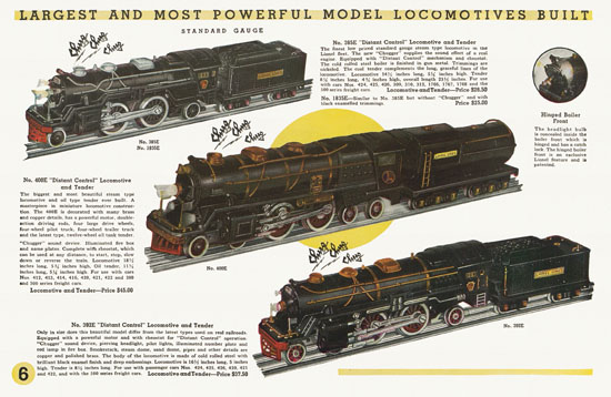 Lionel Trains catalog 1934