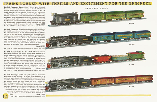 Lionel Trains catalog 1934