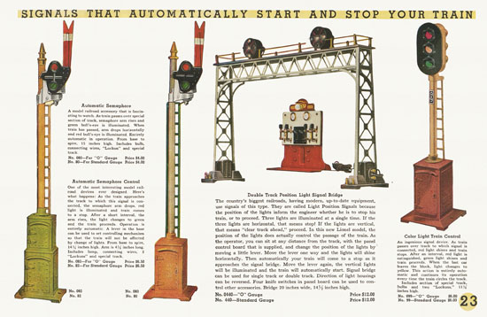 Lionel Trains catalog 1934