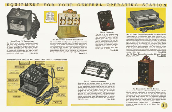 Lionel Trains catalog 1934