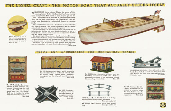 Lionel Trains catalog 1934