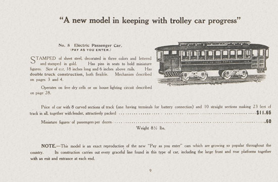 Lionel catalogue 1909