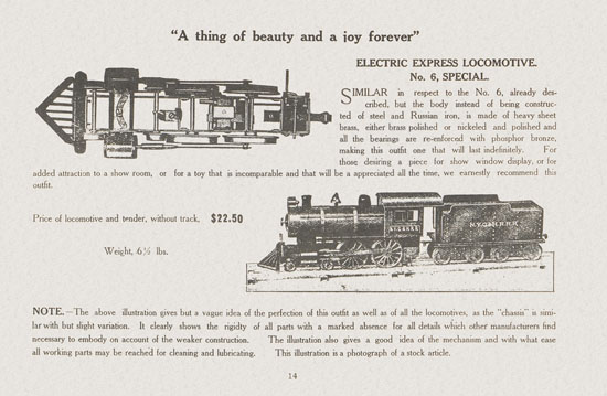 Lionel catalogue 1909