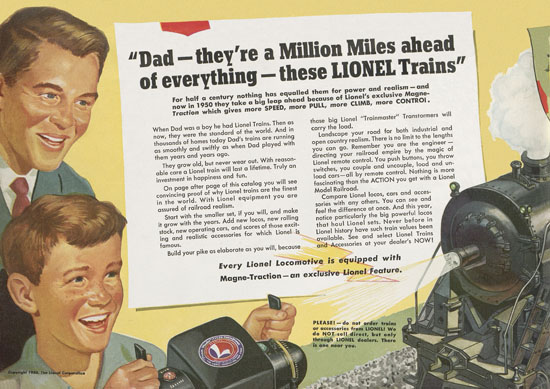 Lionel catalogue 1950