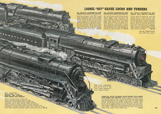 Lionel catalogue 1950