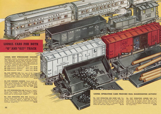 Lionel catalogue 1950