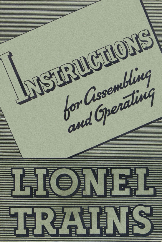 Lionel Instructions for Assembling and Operating 1936