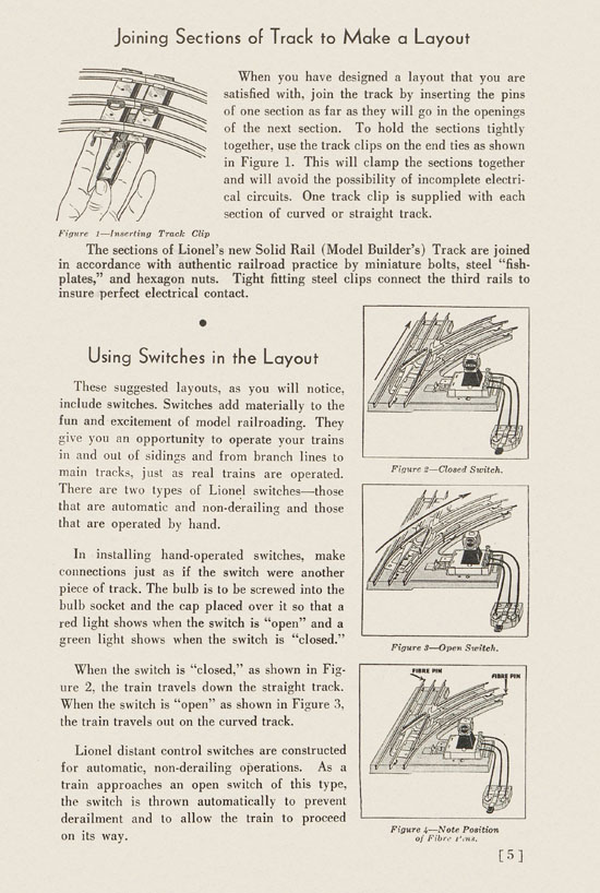 Lionel Instructions for Assembling and Operating 1936