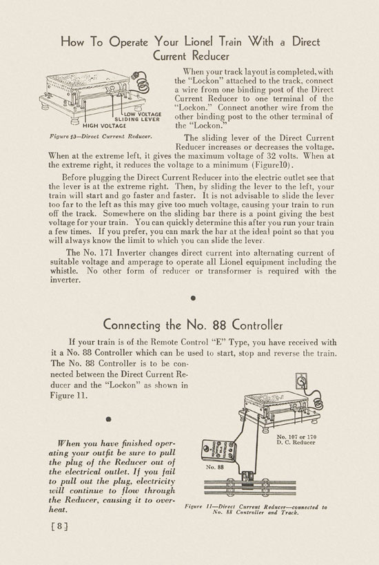 Lionel Instructions for Assembling and Operating 1936